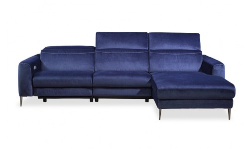Kampinė sofa Capriccio mėlyna