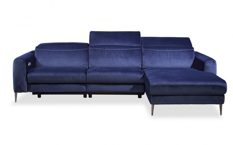 Kampinė sofa Capriccio mėlyna